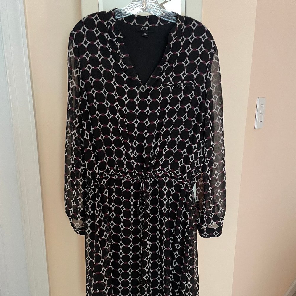 agb dress long sleeve